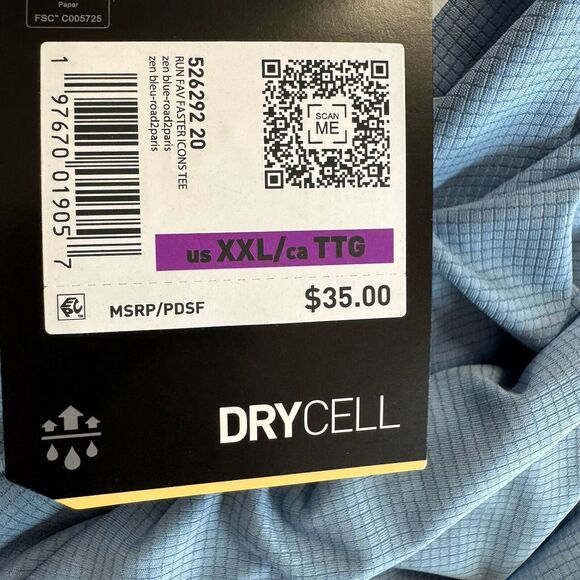 PUMA Gym Work Out Sporty Short Sleeve Athletic Textured T -Shirt Blue XXL NEW - Picture 10 of 12